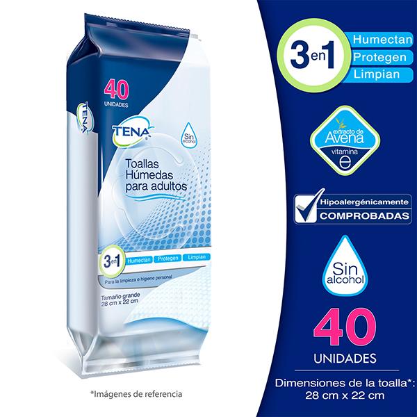 Toallas Humedas Adultos, Tena