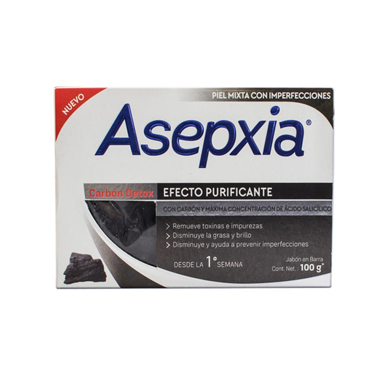 Jabón en Barra Asepxia Carbón Detox
