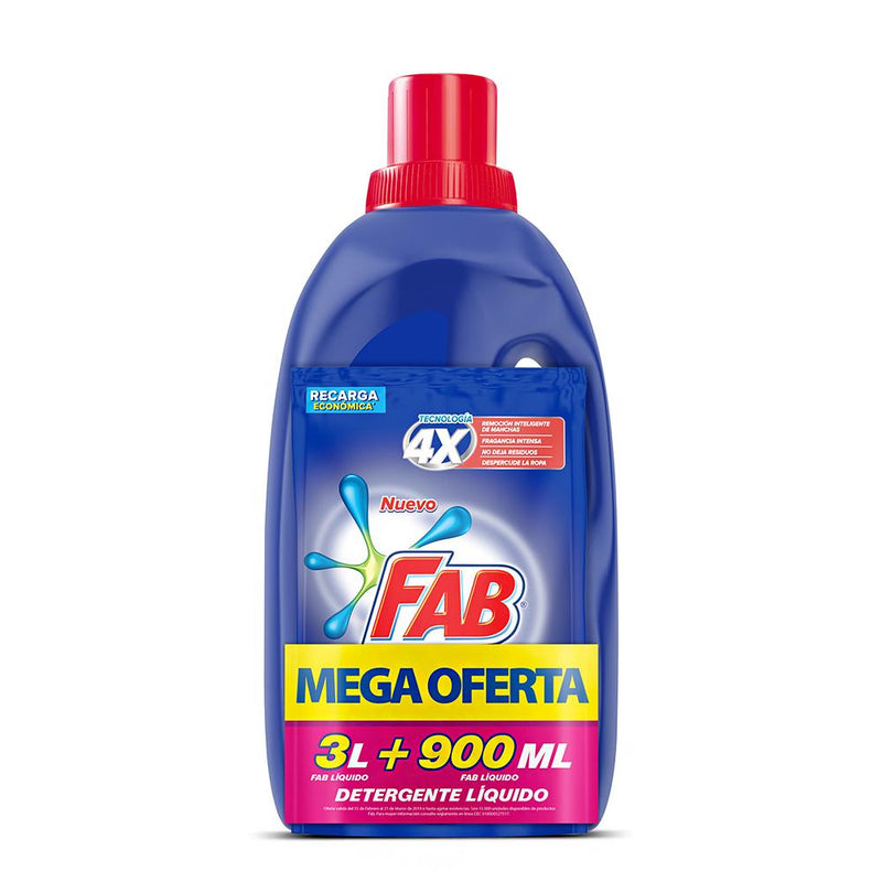 Detergente Liquido Floral Fab