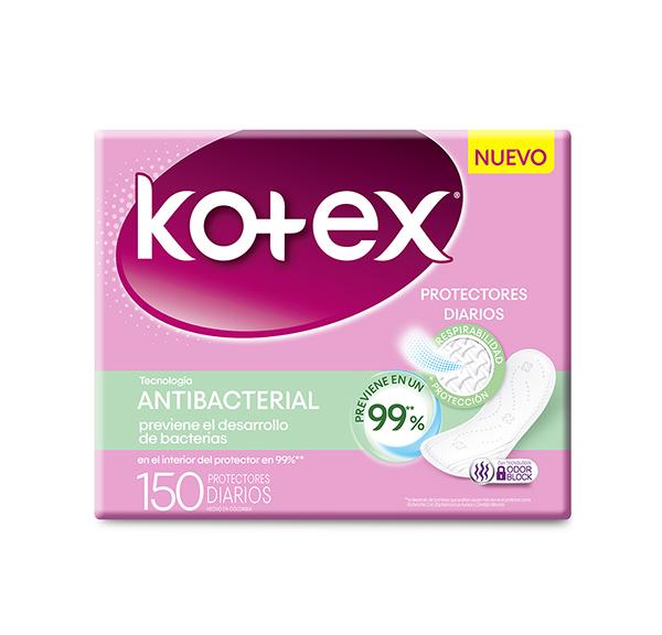 Protectores Diarios Regulares Antivacterial Kotex