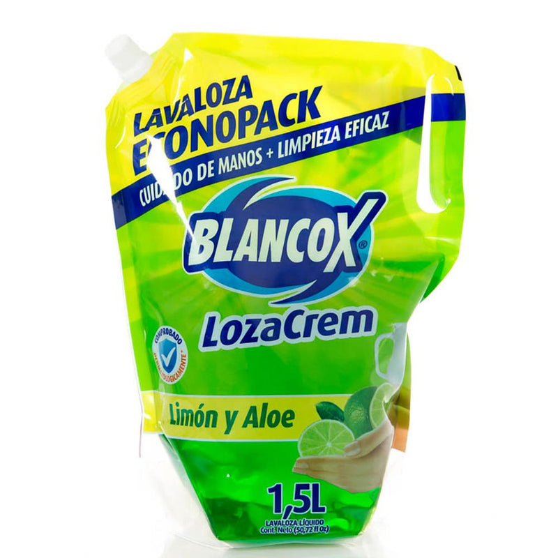 Blancox LozaCrem Lavaplatos Doypack Limón Y Aloe