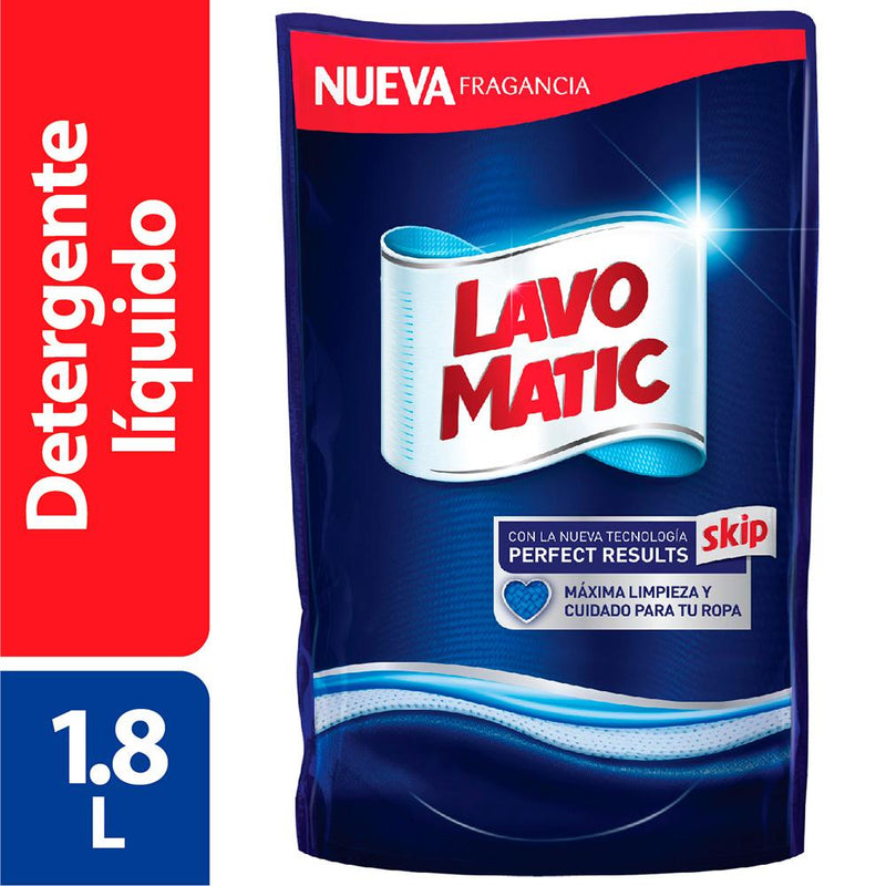 Lavo Matic Detergente Líquido Regular Doypack 1800ml