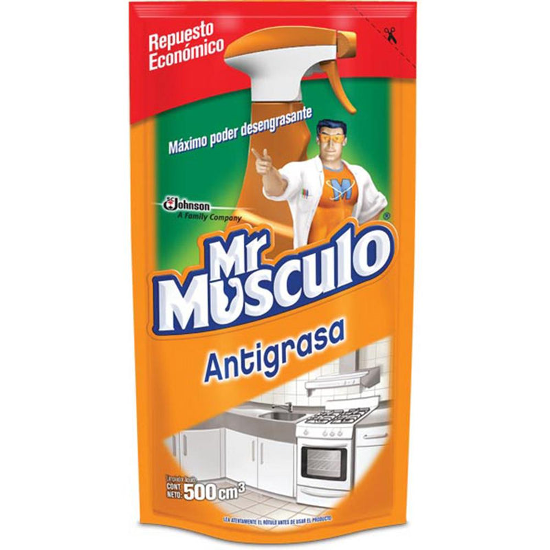 Mr Musculo Quitagrasa Verde Doypack Repuesto Economico