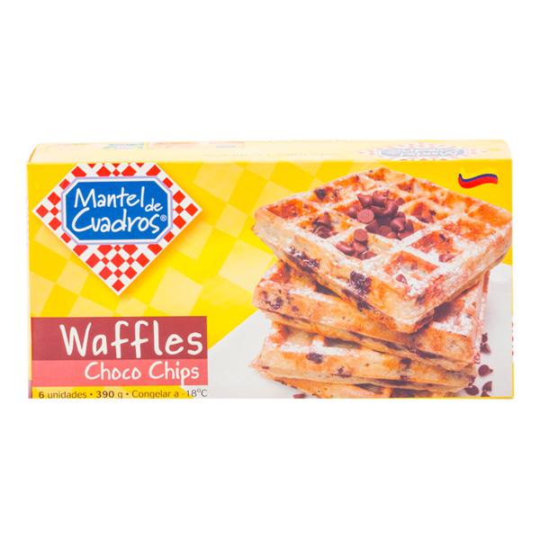 Waffles Choco Chips Mantel de Cuadros