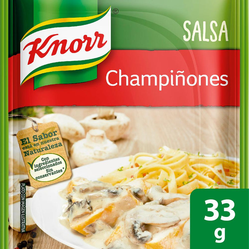 Salsa Champiñones Knorr
