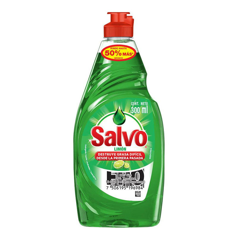 Salvo Lavaloza Líquido Limón Destruye Grasa