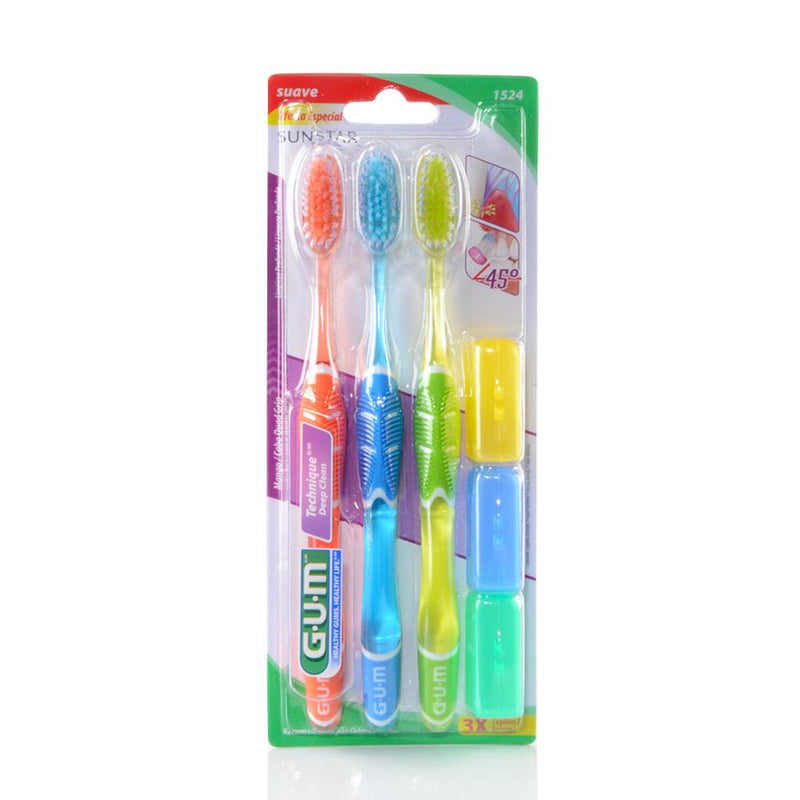 Gum Cepillo sunstar Suave Con Protectores Emp