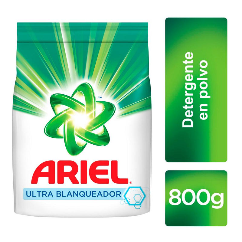 Ariel Detergente En Polvo Blanqueador Ultra