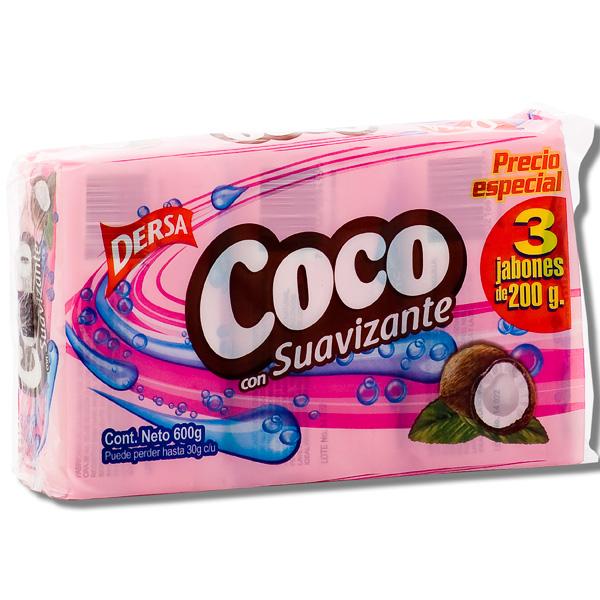 Dersa Jabon De Coco Con Suavizante En Barra