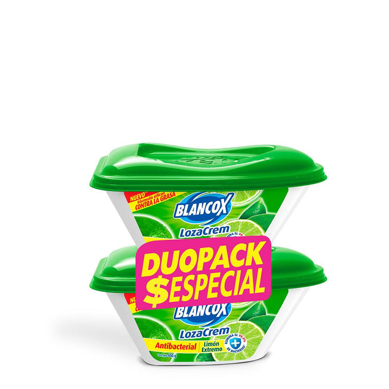 Duo Pack Lavaloza Antivacterial Limon Loza Crem