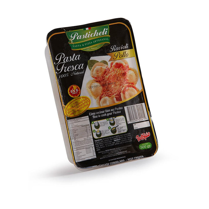 Pasticheli Raviolis Con Pollo