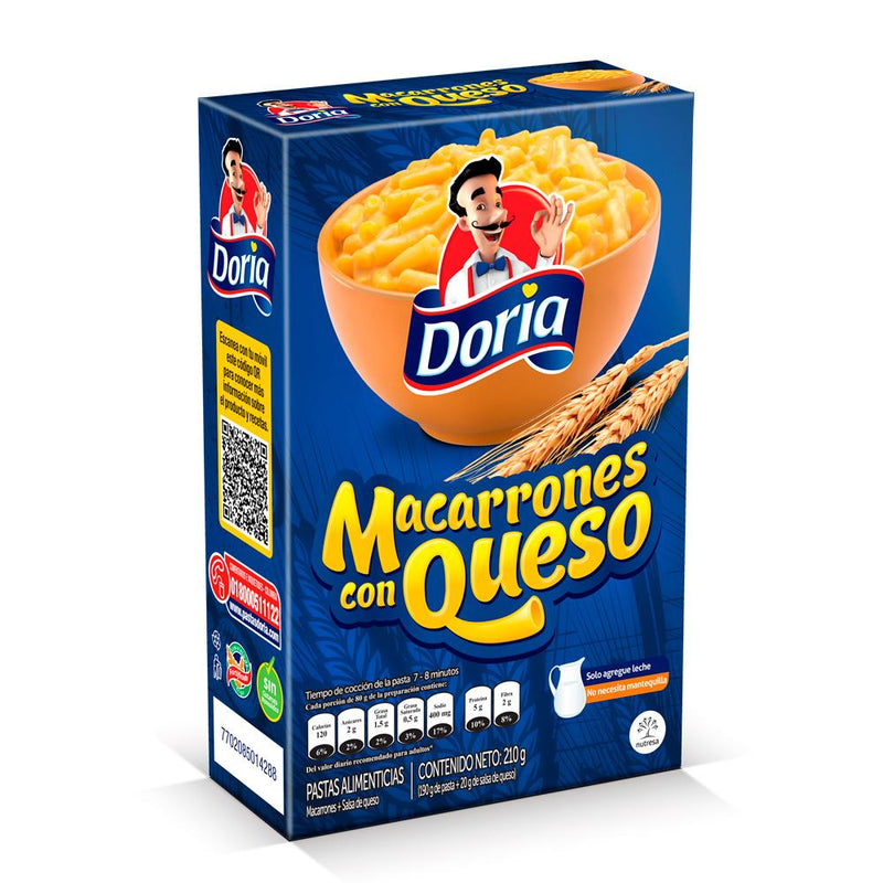 Macarrones con Queso Doria