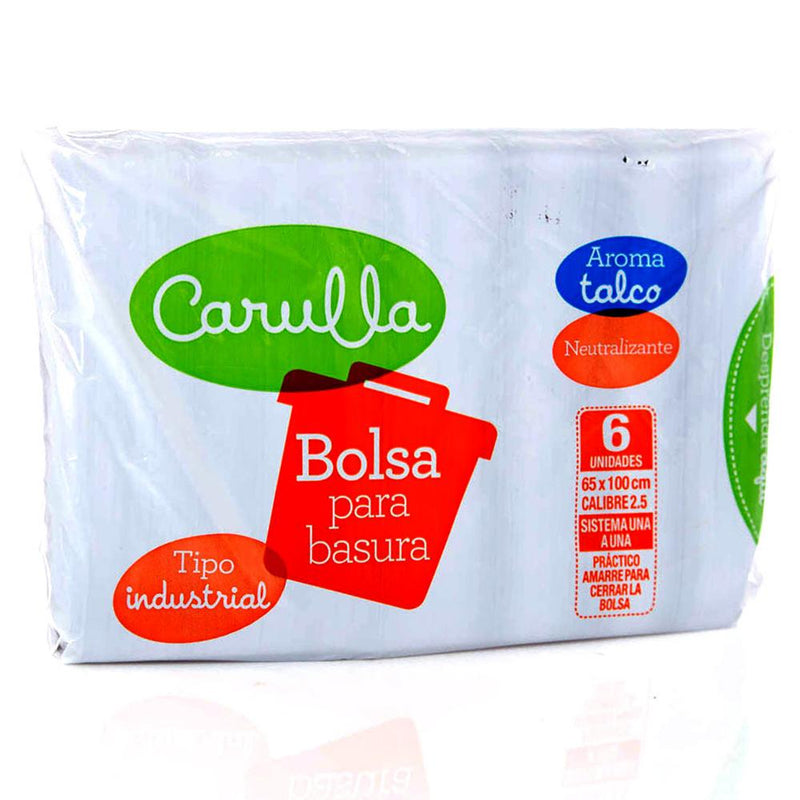 Carulla Bolsa De Basura Tipo Industrial Aroma Talco Neutralizante