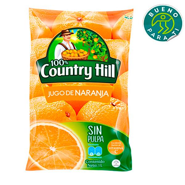 ugo de Naranja en Bolsa sin Pulpa Country Hill