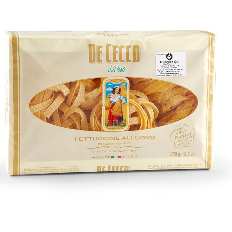 De Cecco Marca Exclusiva Pasta Fettuccine Alluovo