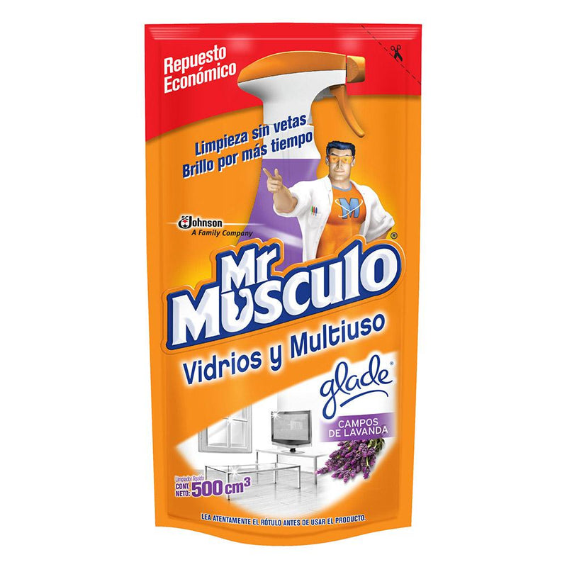 Mr Musculo Vidrios Glade Campos De Lavanda