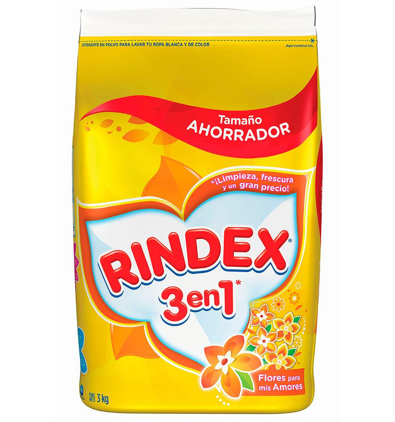 Rindex Detergente En Polvo Flores Para Mis Amores